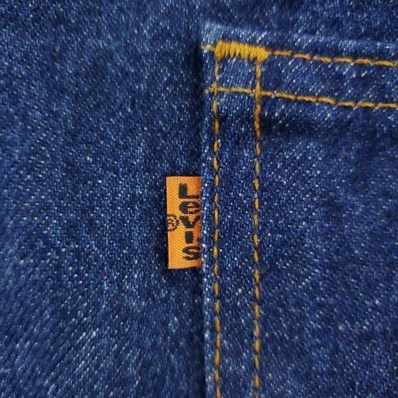 Levi's 517 Orange Tab Jeans Bootcut Vintage USA Dark Wash Denim Men's 38x34 NWOT - Picture 5 of 12